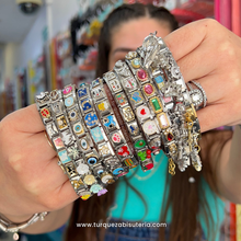 Load image into Gallery viewer, 12 Charms Italianos Aleatorios Acero Inoxidable