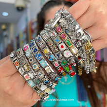 Load image into Gallery viewer, 12 Charms Italianos Aleatorios Acero Inoxidable