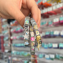 Cargar imagen en el visor de la galería, Pulsera Italiana FULL Charms 18 pzas Aleatorios Acero Inoxidable