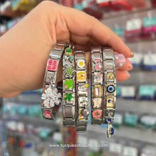 Cargar imagen en el visor de la galería, 7 Charms Italianos Aleatorios Acero Inoxidable