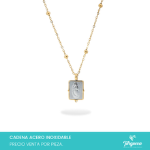 Cargar imagen en el visor de la galería, Collar Virgen Dorado Acero Inoxidable
