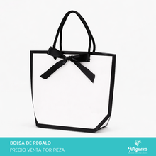 Load image into Gallery viewer, Envoltura de Regalo Blanco con Negro (14x17x7cm)
