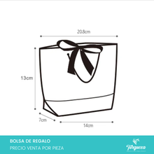 Load image into Gallery viewer, Envoltura de Regalo Blanco con Negro (14x17x7cm)
