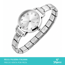 Cargar imagen en el visor de la galería, Reloj Pulsera Tipo Italiana (Caratula + 14 charms) Acero Inoxidable
