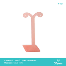Cargar imagen en el visor de la galería, Exhibidor Aretero Rama GDE  Rosa
