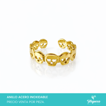 Load image into Gallery viewer, Anillo Calaveras Acero Inoxidable
