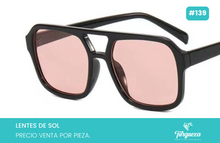 Cargar imagen en el visor de la galería, Lentes de Sol Aviador Retro B Rosa #139
