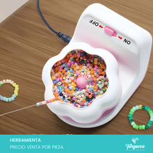 Cargar imagen en el visor de la galería, Cuenco de Plastico Giratorio Electrico para Chaquira Herramienta Bisutería
