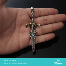 Load image into Gallery viewer, Dije Daga Gotica (8cm) Rodio
