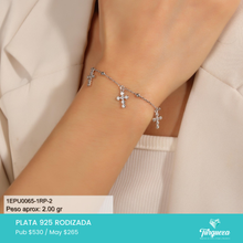 Cargar imagen en el visor de la galería, Brazalete Cruzes Joyería Plata .925
