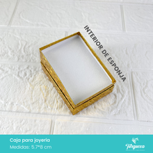 Cargar imagen en el visor de la galería, Caja de Joyería Dorada Tornasol Estrellas (5.7*8cm)

