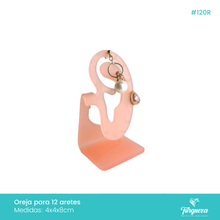 Cargar imagen en el visor de la galería, Exhibidor Oreja para Aretes Rosa
