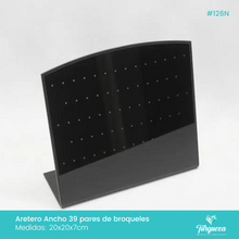Cargar imagen en el visor de la galería, Exhibidor 39 Broqueles Negro
