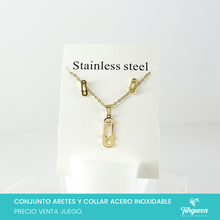 Load image into Gallery viewer, Conjunto Segurito Dorado Acero Inoxidable
