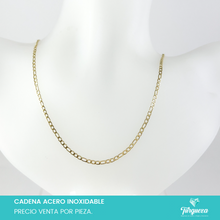 Load image into Gallery viewer, Cadena Carte Mini Dorada (45cm-3mm) Acero Inoxidable
