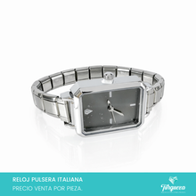 Load image into Gallery viewer, Reloj Pulsera Tipo Italiana (Caratula + 14 charms) Acero Inoxidable
