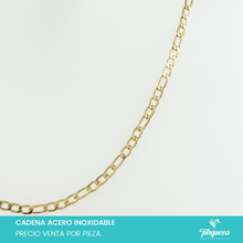 Load image into Gallery viewer, Cadena Carte Mini Dorada (45cm-3mm) Acero Inoxidable
