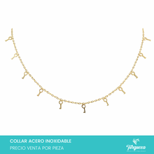 Load image into Gallery viewer, Collar Choker Llaves Mini Acero Inoxidable
