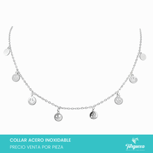 Cargar imagen en el visor de la galería, Collar Choker Caritas Feliz Mini Acero Inoxidable
