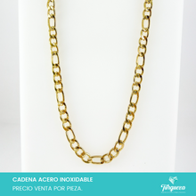 Load image into Gallery viewer, Cadena Carte Dorado (70cm-9mm) Acero Inoxidable
