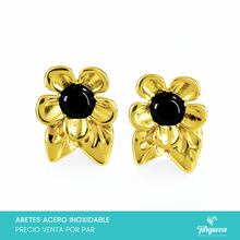 Load image into Gallery viewer, Arete Flor 2.5cm Acero Inoxidable
