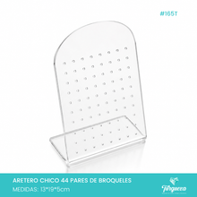 Cargar imagen en el visor de la galería, Exhibidor 44 Broqueles Transparente

