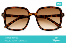 Cargar imagen en el visor de la galería, Lentes de Sol Cuadrado Carey #73
