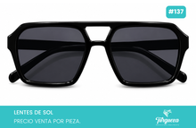 Load image into Gallery viewer, Lentes de Sol Aviador Retro B Negro #137
