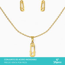 Load image into Gallery viewer, Conjunto Segurito Dorado Acero Inoxidable
