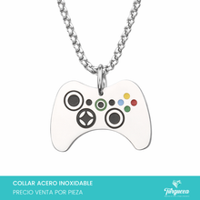 Cargar imagen en el visor de la galería, Collar Control Videojuego X B Plateado Acero Inoxidable
