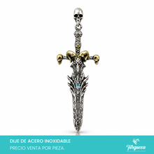 Load image into Gallery viewer, Dije Daga Gotica (8cm) Rodio
