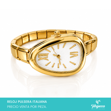 Cargar imagen en el visor de la galería, Reloj Pulsera Tipo Italiana (Caratula + 14 charms) Acero Inoxidable
