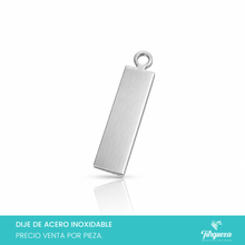 Load image into Gallery viewer, Dije Placa Grabado Acero Inoxidable
