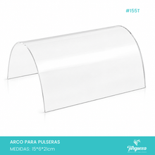 Cargar imagen en el visor de la galería, Exhibidor Arco para Pulseras Transparente
