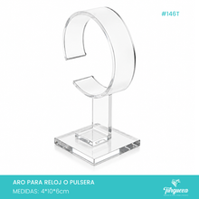 Cargar imagen en el visor de la galería, Exhibidor Aro para Reloj o Pulsera Transparente
