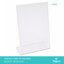 Cargar imagen en el visor de la galería, Exhibidor Castillo Collares Transparente
