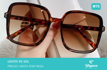 Cargar imagen en el visor de la galería, Lentes de Sol Cuadrado Carey #73
