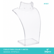 Cargar imagen en el visor de la galería, Exhibidor Para collar Transparente
