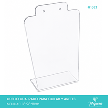 Cargar imagen en el visor de la galería, Exhibidor Cuello Escalonado GDE Transparente
