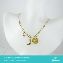 Load image into Gallery viewer, Collar Luna Mama Acero Inoxidable
