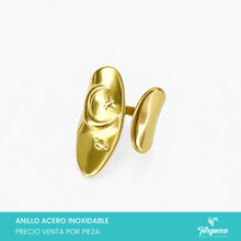 Load image into Gallery viewer, Anillo Universo Dorado Acero Inoxidable
