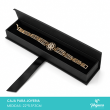 Cargar imagen en el visor de la galería, Caja de Joyería Negra (22x5.5x3cm)
