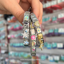 Cargar imagen en el visor de la galería, 7 Charms Italianos Aleatorios Acero Inoxidable
