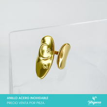Load image into Gallery viewer, Anillo Universo Dorado Acero Inoxidable
