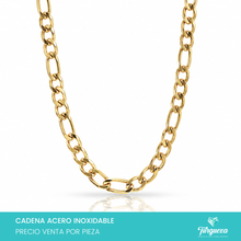 Load image into Gallery viewer, Cadena Carte Dorado (70cm-9mm) Acero Inoxidable

