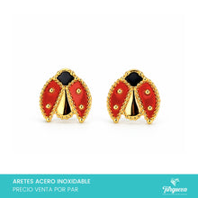 Cargar imagen en el visor de la galería, Arete Catarinas 2cm Acero Inoxidable
