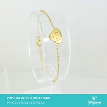 Cargar imagen en el visor de la galería, Pulsera Perrito Dorada Acero Inoxidable
