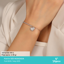 Cargar imagen en el visor de la galería, Brazalete Corazon Joyería Plata .925

