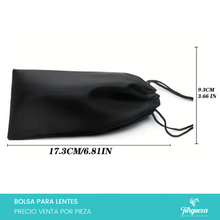 Load image into Gallery viewer, Bolsa de Tela Negra para Lentes (17x9cm)
