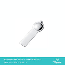 Cargar imagen en el visor de la galería, Herramienta Para Pulsera Italiana Plateado Acero Inoxidable
